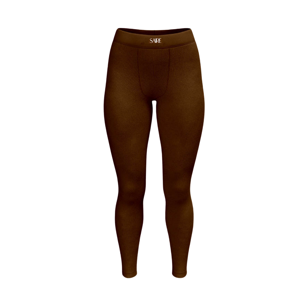 Espresso - Signature Ribbed Legging