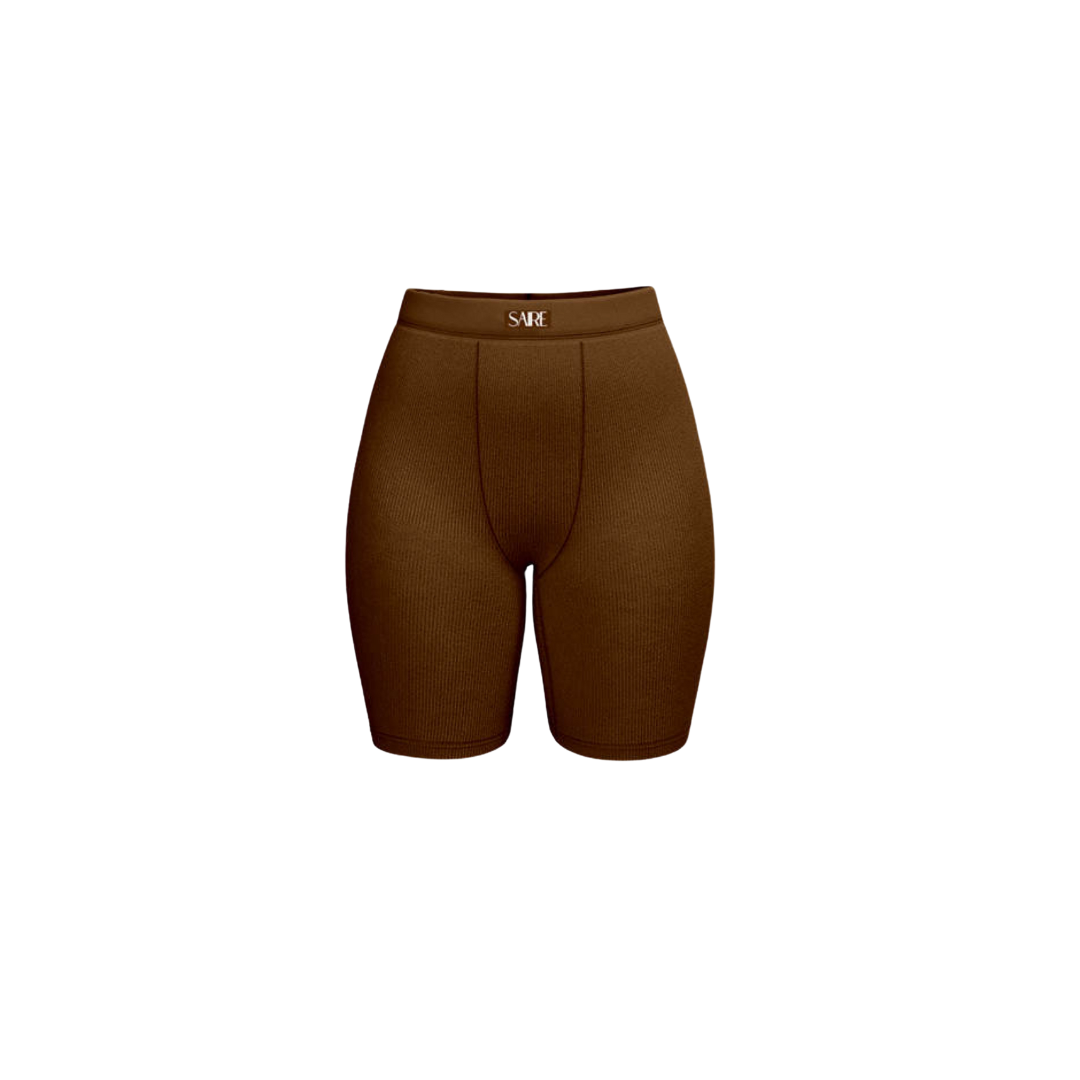 Espresso - Signature Ribbed Shorts